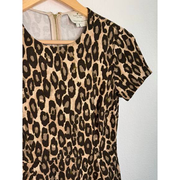 Kate spade women’s fit and flare dress leopard cheetah size 0 pockets - Picture 3 of 9